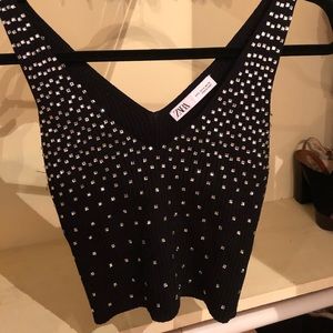 Rhinestone tank top